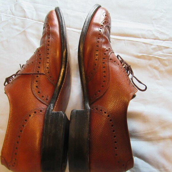 Mems Vtg Allen Edmonds Wingtip Leather Oxford Lace Up Dress Shoes Sz 10 main image 4